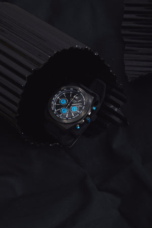 Big Date Chronograph Black Blue 45mm