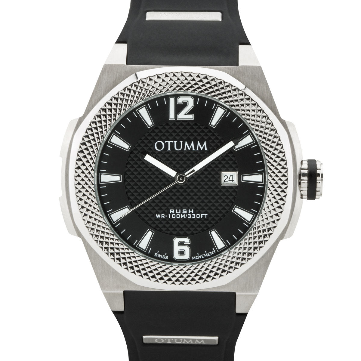 Rush Steel 53mm Black Strap