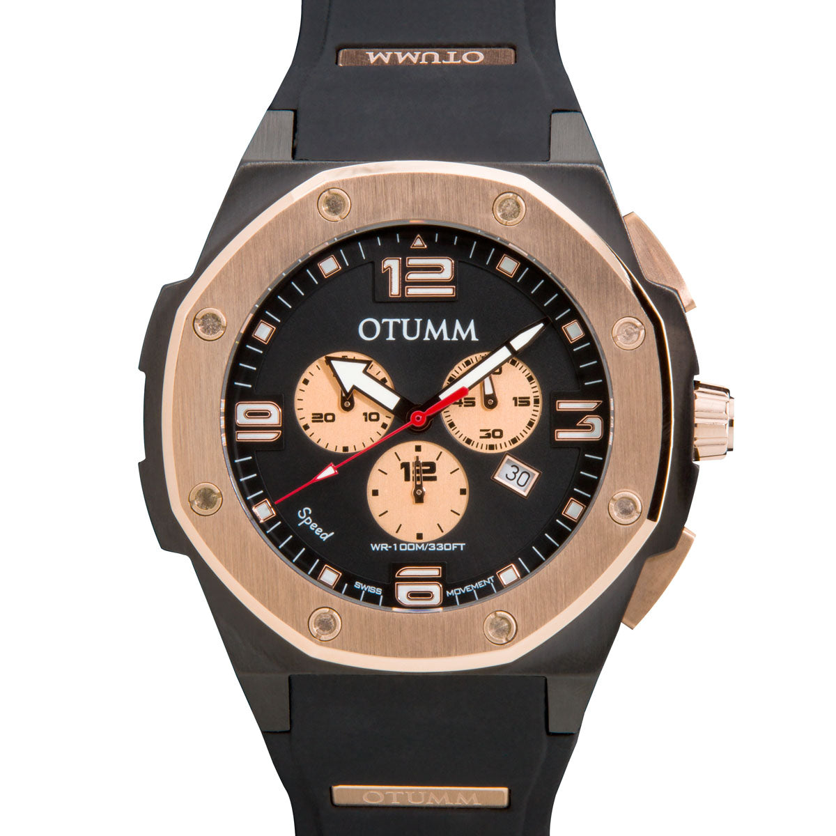 Speed Black Rose Gold 45mm