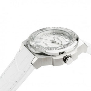 Rush Steel 45mm White Leather